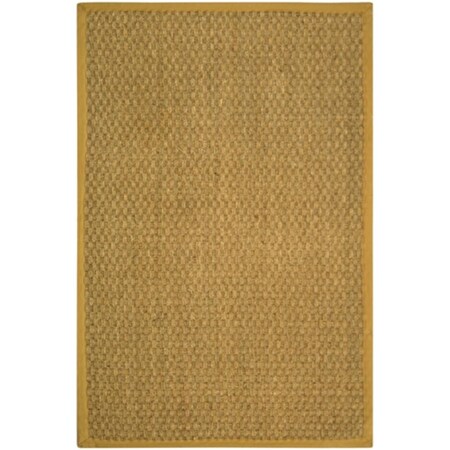Safavieh Natural Fiber 4 ft. x 6 ft. Power Loomed Small Rectangle Rug - Natural-Beige NF114A-4
